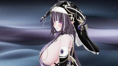 Dice MMD | Hentai Elf VTuber Outfit Change Until Naked