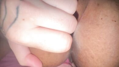 Her tight pussy drowns in aggressive passion