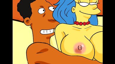Carl se Folla a Marge Simpson – Milf Infiel de Simpsons con Polla Grande