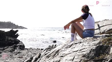 Rough Fuck on the Cliffs Overlooking the Sea - Risky Public Outdoor Sex