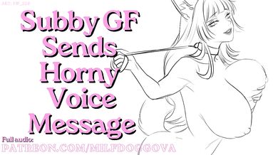 Subby Horny GF Sends You a Masturbation Audio