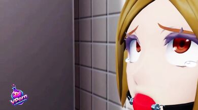 The mean women at work are punished in the bathroom: FEMDOM