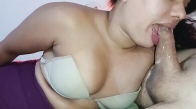 Latina makes a lucky man ejaculate in her mouth unintentionally, also with a blowjob like that????‍
