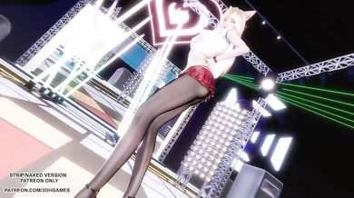 [MMD] I Ren - Butt - Ahri Sexy Kpop Dance League of Legends Hentai Uncensored 4K 60FPS