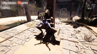 An Ancient Statue Suddenly Awakened and Passionately Took Lara From Behind – 3D Hentai Game. part 2