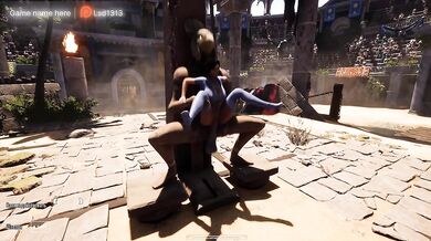 An Ancient Statue Suddenly Awakened and Passionately Took Lara From Behind – 3D Hentai Game. part 2