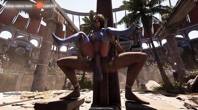 The Ancient Secret Statue Woke Up and Started Dominating Lara in a Rhythmic Motion – 3D Hentai Game. part 2