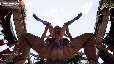 The Ancient Secret Statue Woke Up and Started Dominating Lara in a Rhythmic Motion – 3D Hentai Game. part 2