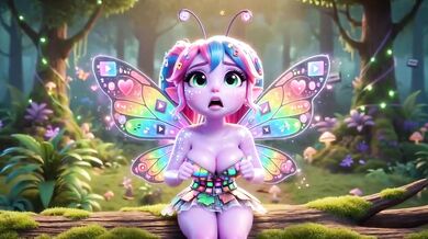 A tiny forest fairy is obsessed with my dick