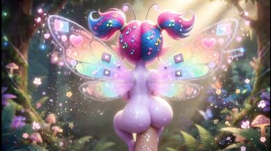 A tiny forest fairy is obsessed with my dick