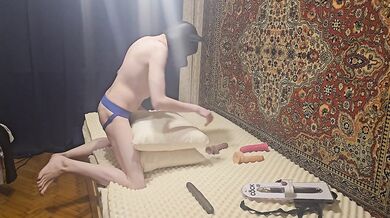 I Fuck My Husband's long dildo Ass and Make Him Understand Who the Slave Is amateur femdom painful sex