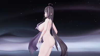 Thicc Elf VTuber Dances To KPop While Nude | Hentai MMD