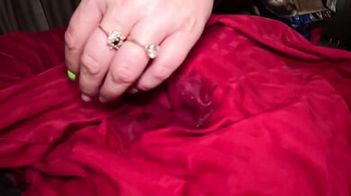 MILLFYCALLA'S SULTRY SATIN ROBE TEASING
