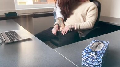 New employee sucks and fucks boss to save job