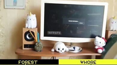Anal fisting with prolapse while playing a video game