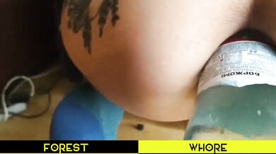 Anal fisting with prolapse while playing a video game