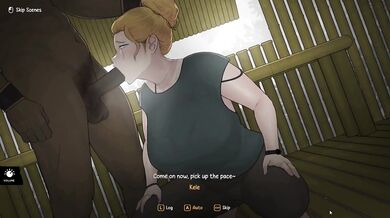 Hentai Game – Arrival of the Goddess - Slutty Hot Blonde Bombshell Gets Fucked by Black Warrior Tribe