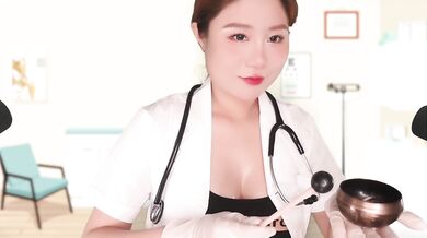 ASMR Hot Girl Doctor Role Play | Cranial Nerve Exam and Full Body Check Up