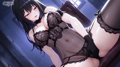 [Uncensored] Goth Girl Fan Fucks Rockstar Backstage – Alternative Roleplay - Hentai Part 3