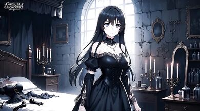 [Uncensored] Goth Girl Fan Fucks Rockstar Backstage – Alternative Roleplay - Hentai Part 3