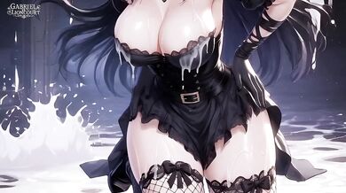 [Uncensored] Goth Girl Fan Fucks Rockstar Backstage – Alternative Roleplay - Hentai Part 3