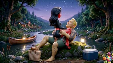 Cheating wife Moranguete takes her lover Batatudo’s anal Caught at the Park Married Moranguete gets eaten by Batatudo under the stars Moranguete cheat