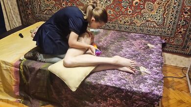 Anastasia Mistress fucking a slave with anal dildo submission man amateur homemade Sasha Earth