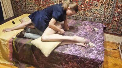 Anastasia Mistress fucking a slave with anal dildo submission man amateur homemade Sasha Earth