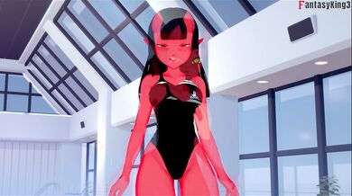 Meru the succubus POV bikini blowjob sex | Full & POV on patreon: Fantasyking3