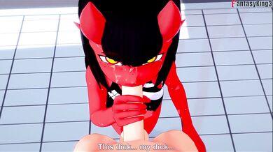 Meru the succubus POV bikini blowjob sex | Full & POV on patreon: Fantasyking3