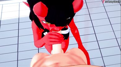 Meru the succubus POV bikini blowjob sex | Full & POV on patreon: Fantasyking3