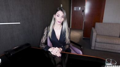 A Skinny Blonde French Lawyer Gets Pounded To Save Her Client's Divorce Agreement !!!