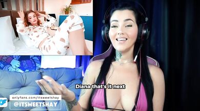 [Porn React] - Stepsis Diana Rider Fucked Hard - POV Amateur - Pussy Licking & Missionary Creampie - ItSweetShay