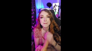 Sexy Egirl rides a cock on her gaming chair like a little slut????