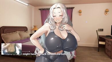 CREAMPING IN HER HUGE BREASTS - DAILY LIFE WITH MY SUCCUBUS BOSS