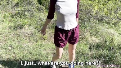 A chance meeting with my ex in the forest turned heated