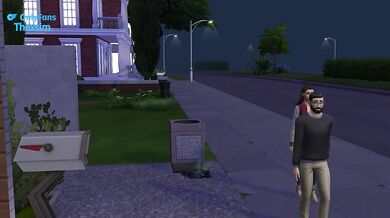 I fuck a voyeur girl and her hot friend at their house after the party