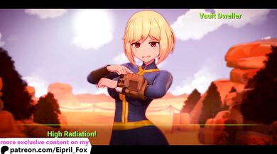 Vault Dweller Girl from Fallout Researching Your Dick! Hot Hentai Animation
