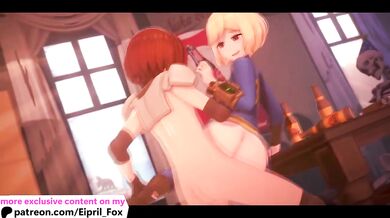 Vault Dweller Girl from Fallout Researching Your Dick! Hot Hentai Animation