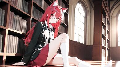 Nunnally got bored in the library and decided to check out something new
