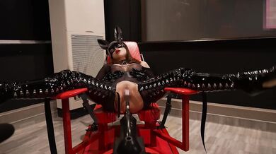 Fetish Jpn Ai Rides Machine Wild-Pleasure Locked In Tights And Heel