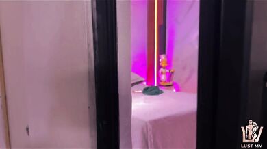 I see my roommate masturbating and I finally fuck her