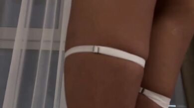 4K 60FPS Russian Beauty in Lingerie Masturbates in Shower With Vibrator and Dildo (Solo POV)