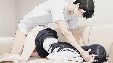 Small tits school girl got her needs satisfied (AI)