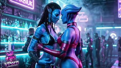 Neytiri being sensual - Avatar