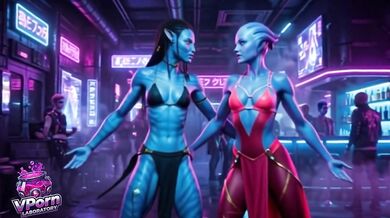 Neytiri being sensual - Avatar