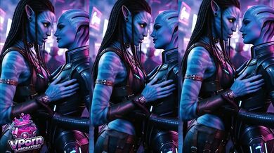 Neytiri being sensual - Avatar