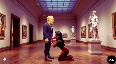 Art Gallery Cheating wife Moranguete takes her lover Batatudo’s anal Caught at the Exhibition? Married Moranguete gets eaten by Batatudo behind the