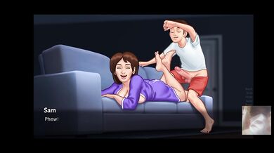 Big boobed MILF Step-Mom caught me!!! She gave me