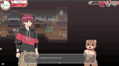 video game sex I had sex with a teddy bear who has a very nice pussy and I came inside